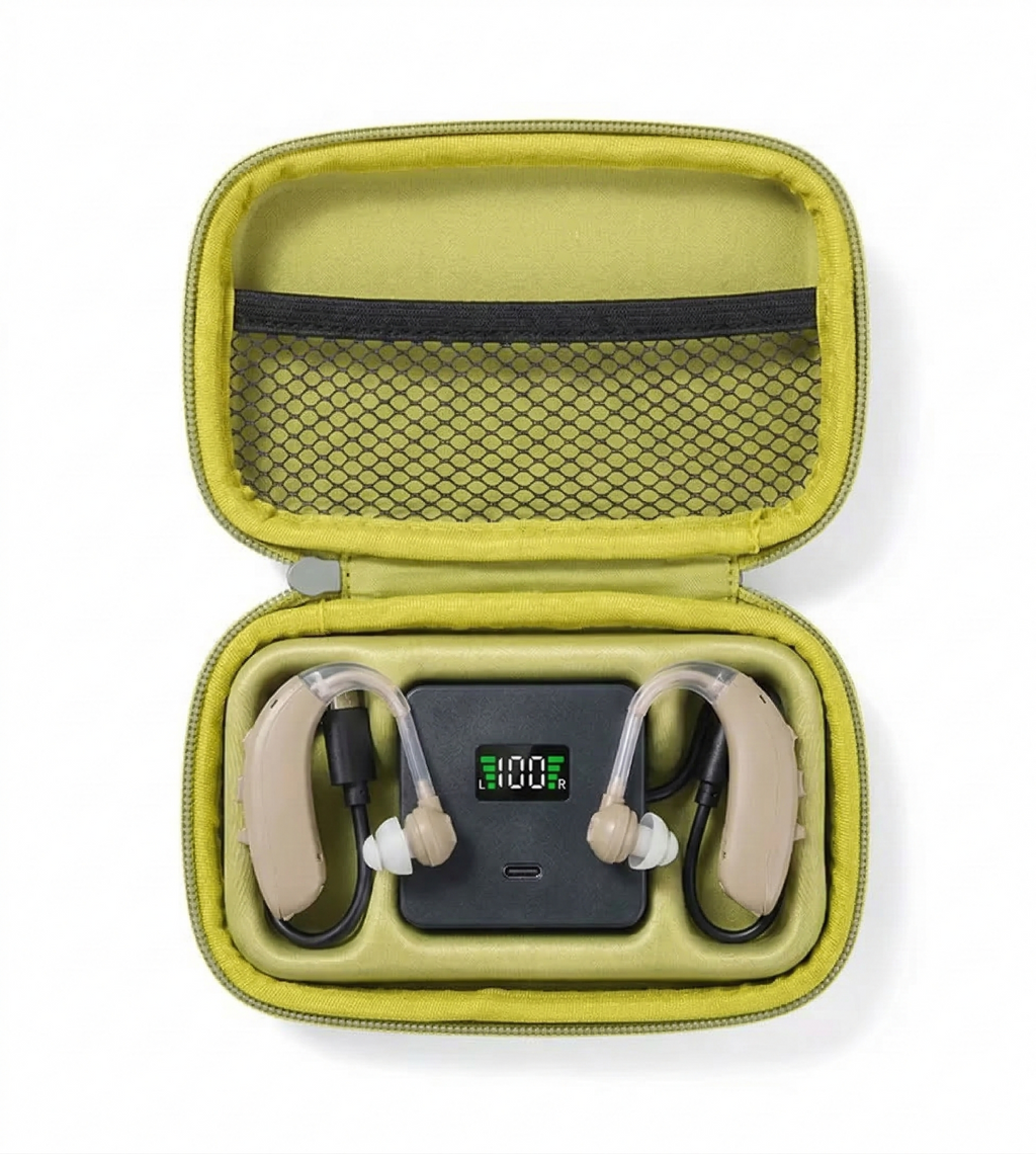 Audiclear Elite™ - Premium Rechargeable Hearing Amplifier with Bluetooth